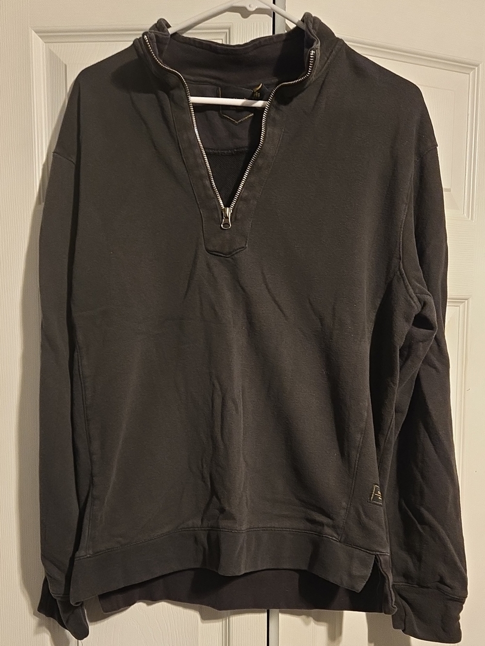 Men's Half-Zip Pullover Polo - Charcoal